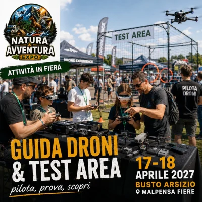 guida droni e test area